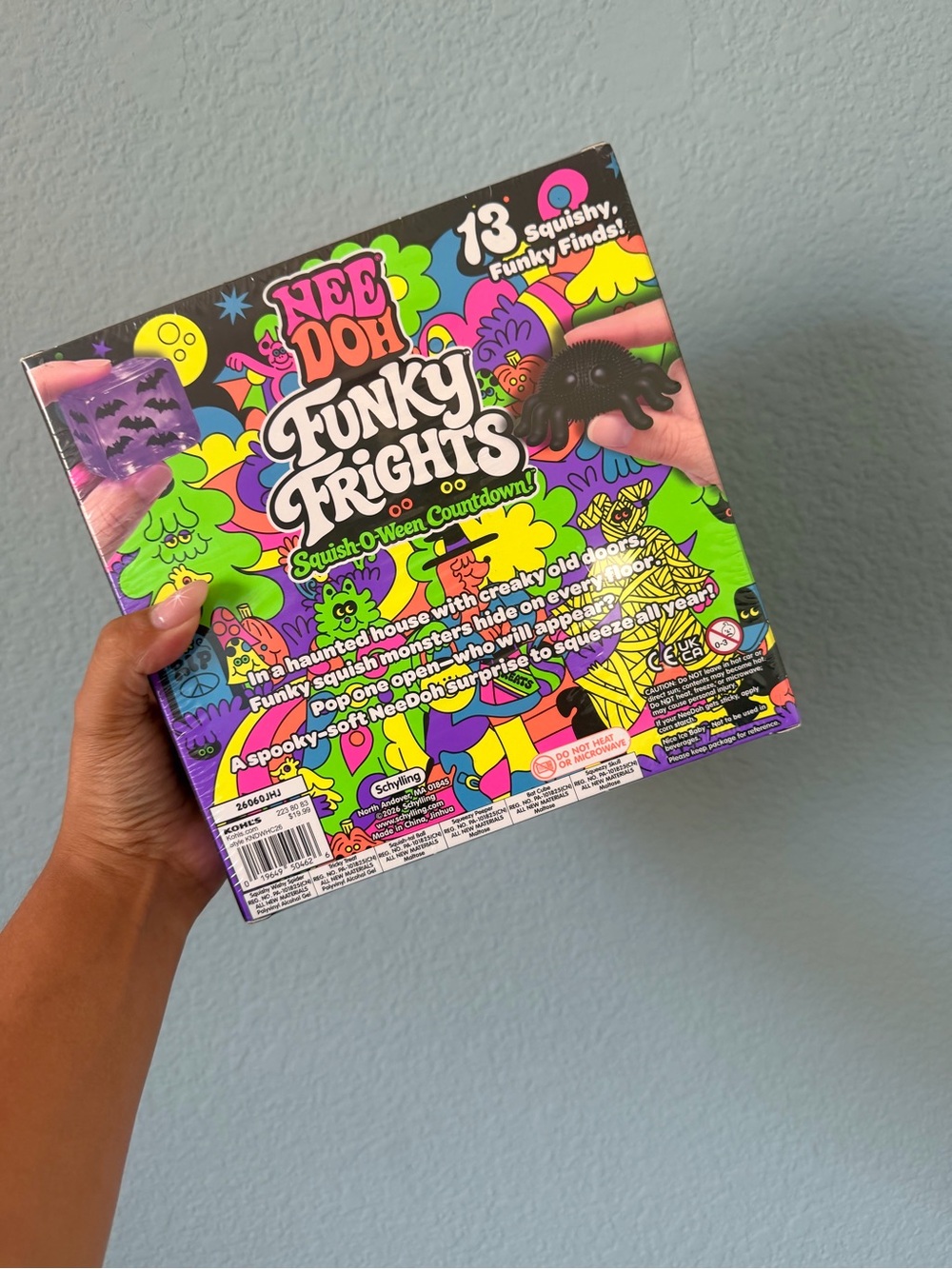 NeeDoh Funky Frights Kids Plush Set - Neon Multi-Color - Picture 2 of 4